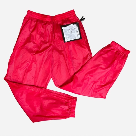 NWT | VINTAGE 80s | Duffel Sportswear Tracksuit | Pocket Packables | Red | Large - Picture 4 of 13